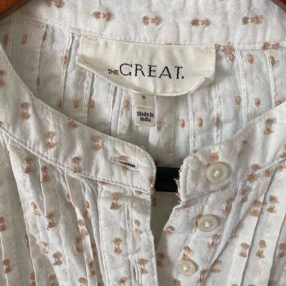 THE GREAT. Swiss Dot Blouse XS - Picture 4 of 4